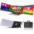 V2COM P7 15.6" IPS Full HD Triple Screen Extender Portable Monitor for Laptops 13-17.3" Ultra-Slim Dual USB-C Plug & Play Extended Display For macOS Windows Chrome OS Nintendo Switch