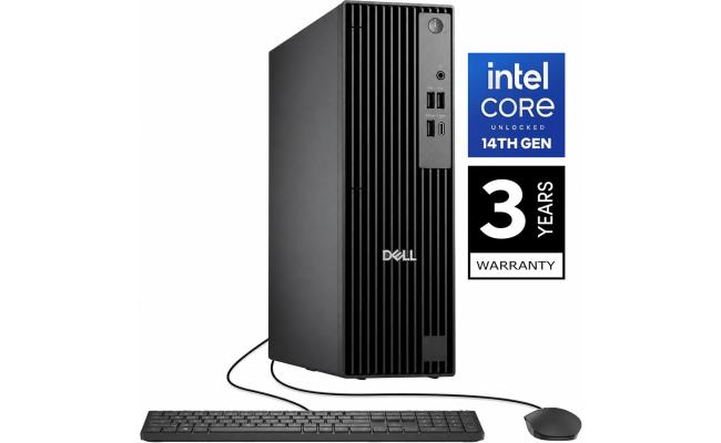 Dell Pro Slim QCS1250 (2025) 14Gen Intel Core i7 14700 vPro 20-Cores Performance & Expandability in a Space-Saving Design w/ 3 Years Warranty - Black