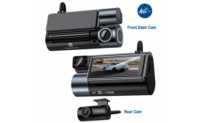 Phone Planet PP-DC07 4G 4K Car Dash Cam with GPS – 158° Wide Angle
