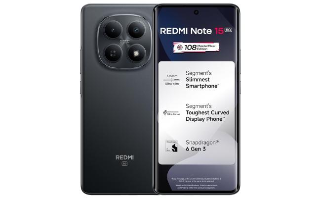 Xiaomi Redmi Note 15 5G – 120Hz AMOLED Display, 108MP OIS Camera, 8GB RAM, 256GB Storage, 5520mAh Battery
