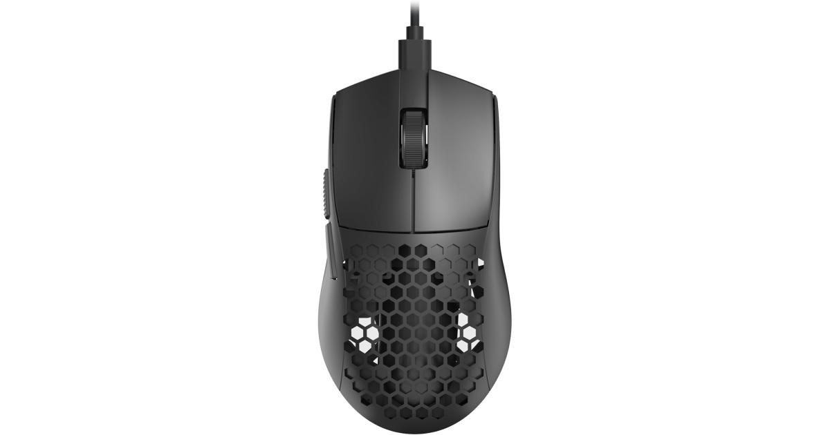 ماوس ألعاب Redragon M617 Ultralight Honeycomb Shell Wired , 41g, 10,000 DPI, 6 Programmable Buttons, Drag-Free Paracord, Type-C Gamer Mouse with 2 Side Buttons for PC/Mac/Laptop, Black