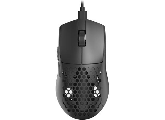 Redragon M617 Ultralight Honeycomb Shell Wired Gaming Mouse, 41g, 10,000 DPI, 6 Programmable Buttons, Drag-Free Paracord, Type-C Gamer Mouse with 2 Side Buttons for PC/Mac/Laptop, Black
