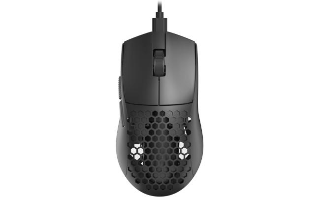 Redragon M617 Ultralight Honeycomb Shell Wired Gaming Mouse, 41g, 10,000 DPI, 6 Programmable Buttons, Drag-Free Paracord, Type-C Gamer Mouse with 2 Side Buttons for PC/Mac/Laptop, Black