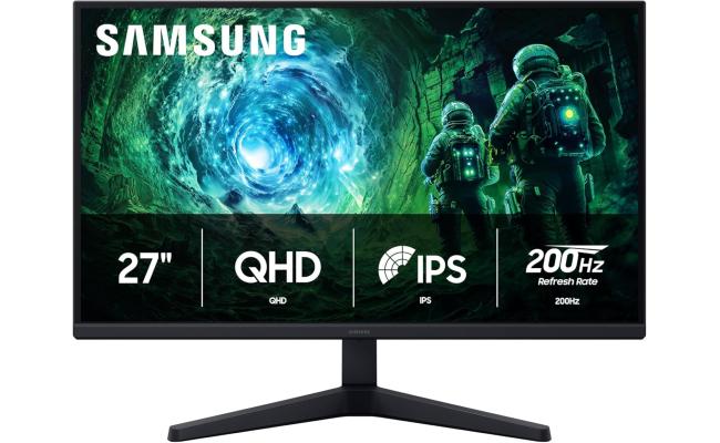 SAMSUNG 27” Odyssey G5 G53F IPS 2K QHD 200Hz Refresh Rate, HDR10, AMD FreeSync™ Premium, Black Equalizer, Auto Source Switch