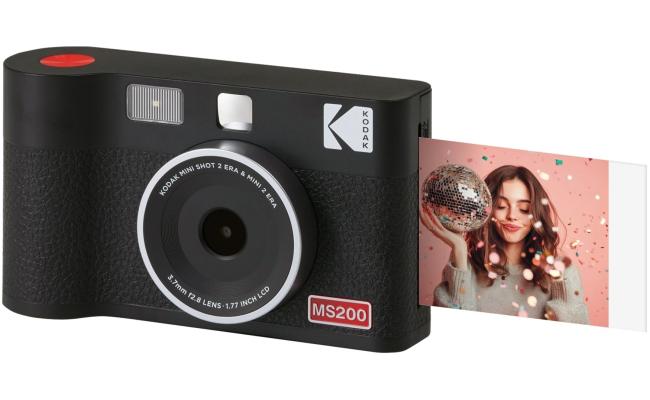 KODAK Mini Shot 2 Era MS200 2-in-1 Instant Camera & Photo Printer – Black