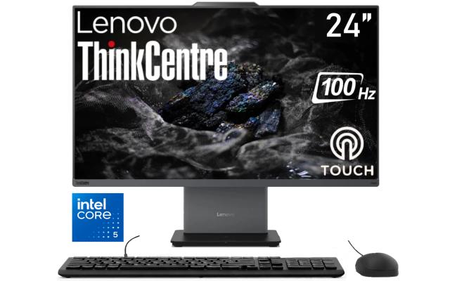 Lenovo ThinkCentre NEO 50a Gen 6 (2025) 24" All-in-One PC Intel® Ultra 5 226V 8-Cores w/ Slim, Smart & Space-Saving Designed & Touch Screen - Luna Grey