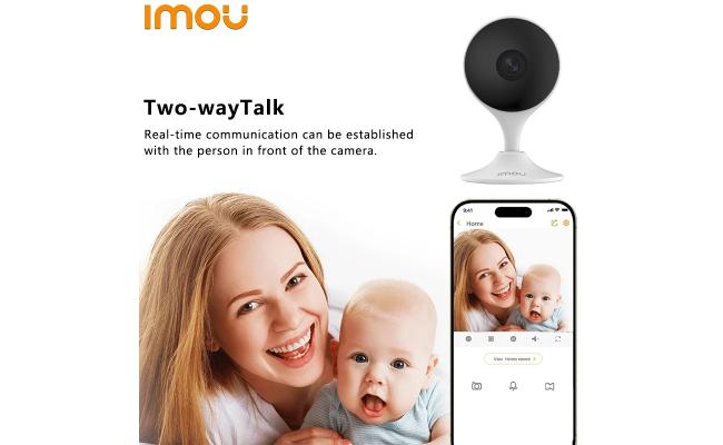 Imou Cue 2C Indoor Surveillance Camera, 1080P, WiFi, Night Vision Baby Monitor / Dog Camera, Noise Sensor, AI Motion Sensor, Cloud/SD Card Slot Max 256G
