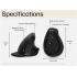HP 925 Ergonomic Wireless Vertical Mouse – Black