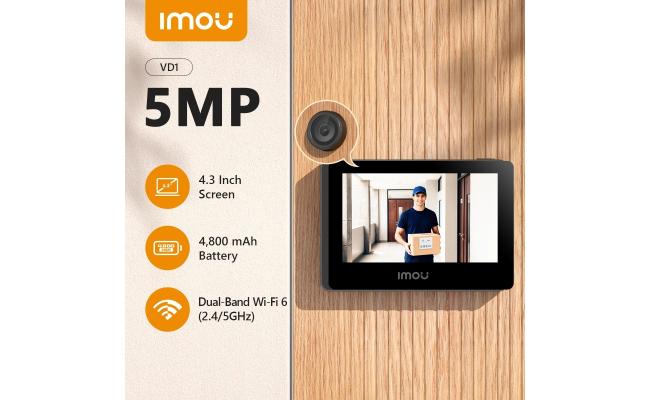 IMOU VD1 5MP Smart Wi-Fi Door Viewer with 4.3-inch Screen IMOU VD1 5MP Smart Wi-Fi Door Viewer with 4.3-inch Screen