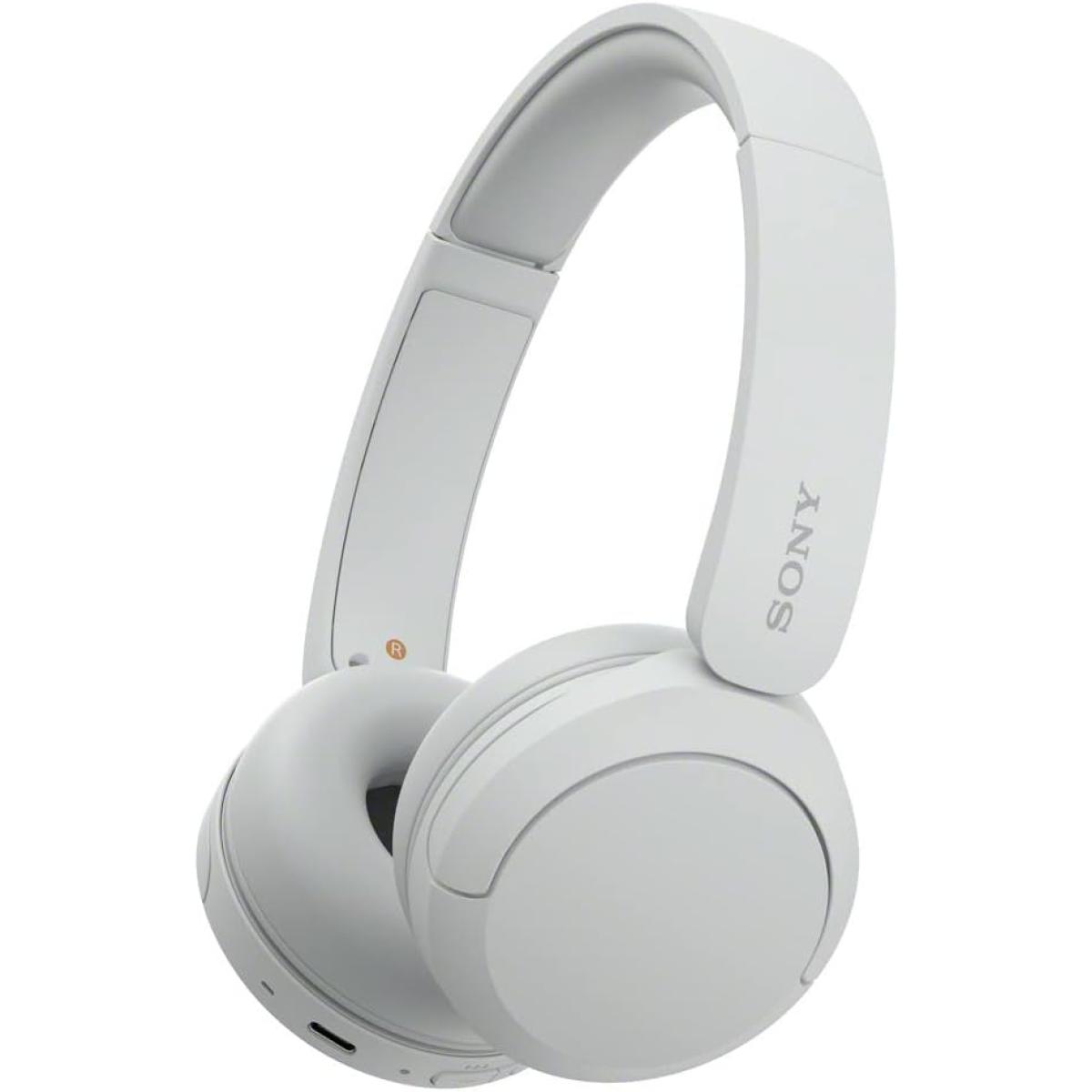 Sony CH520 Wireless Headphones, Bluetooth 5.2, 2.4GHz Band Frequency, Up to 40 Hours Continuous Communications, Up to 3 Hours Charing Time, Silver