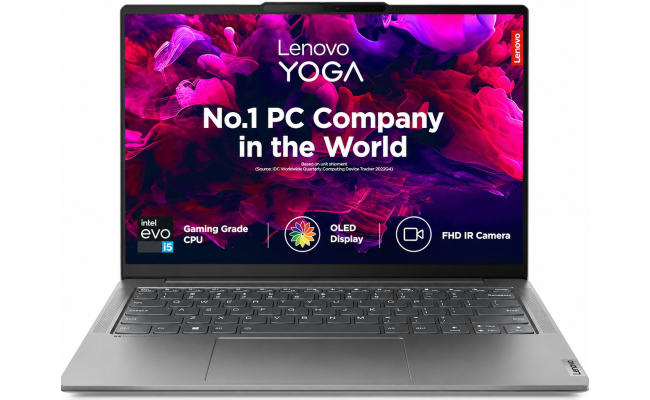 Lenovo Yoga Slim 6 (2024) NEW 13Gen Intel Core i5 13500H HIGH Performance 12-Cores Slim & Powerful Full Aluminium w/ OLED 400nits Display & BIG Battery - Storm Grey