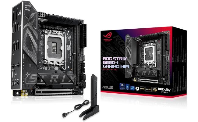 ASUS ROG STRIX B860-I GAMING WIFI B860 LGA 1851 mITX , 10+1+2+1 stage, DDR5, 2.5G LAN, WiFi7, M.2, Thunderbolt™ 4, USB Type-C®
