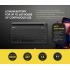 ABKONCORE TOS250 Multi-Device OS RGB BackLighting Wireless BlueTooth 5.1 Connectivity W/Type-C Charging Port-Slim 78Keys Compact KeyBoard