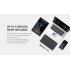 ABKONCORE TOS250 Multi-Device OS RGB BackLighting Wireless BlueTooth 5.1 Connectivity W/Type-C Charging Port-Slim 78Keys Compact KeyBoard