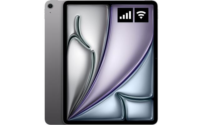 Apple iPad Air 13‑inch M4 8th Generation (2026) 8-Cores (256GB Storage / 12GB Memory) 9‑Core GPU w/ Wifi & 5G LTE Cellular - Space Grey