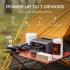 EcoFlow RIVER 3 Plus Portable Power Station (600W rated output and 1200W X-Boost), 245Wh Capacity, 600W Rated Output, 20ms UPS , 30dB Whisper Quiet, 1-hr Fast Charging, IP54 Waterproof Rated Battery Pack, Grey