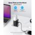 Anker 312 PowerExtend 30W, Wall Charger with Travel Plug, 1-Ports USB-C, 2-Ports USB-A, Wall Plug, 312 Outlet Extender, Black