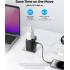 Anker 312 PowerExtend 30W, Wall Charger with Travel Plug, 1-Ports USB-C, 2-Ports USB-A, Wall Plug, 312 Outlet Extender, Black