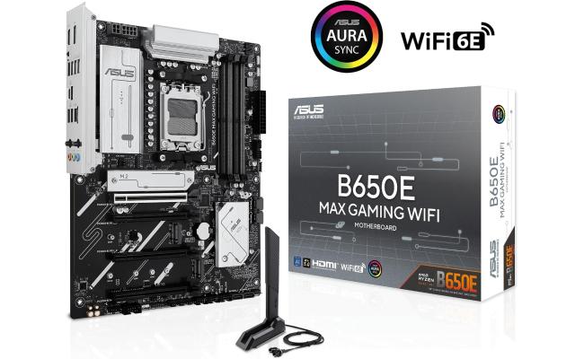 ASUS B650E MAX GAMING WIFI ATX AM5 Motherboard with Wi-Fi 6E & 2.5Gb Ethernet ASUS B650E MAX GAMING WIFI ATX AM5 Motherboard with Wi-Fi 6E & 2.5Gb Ethernet