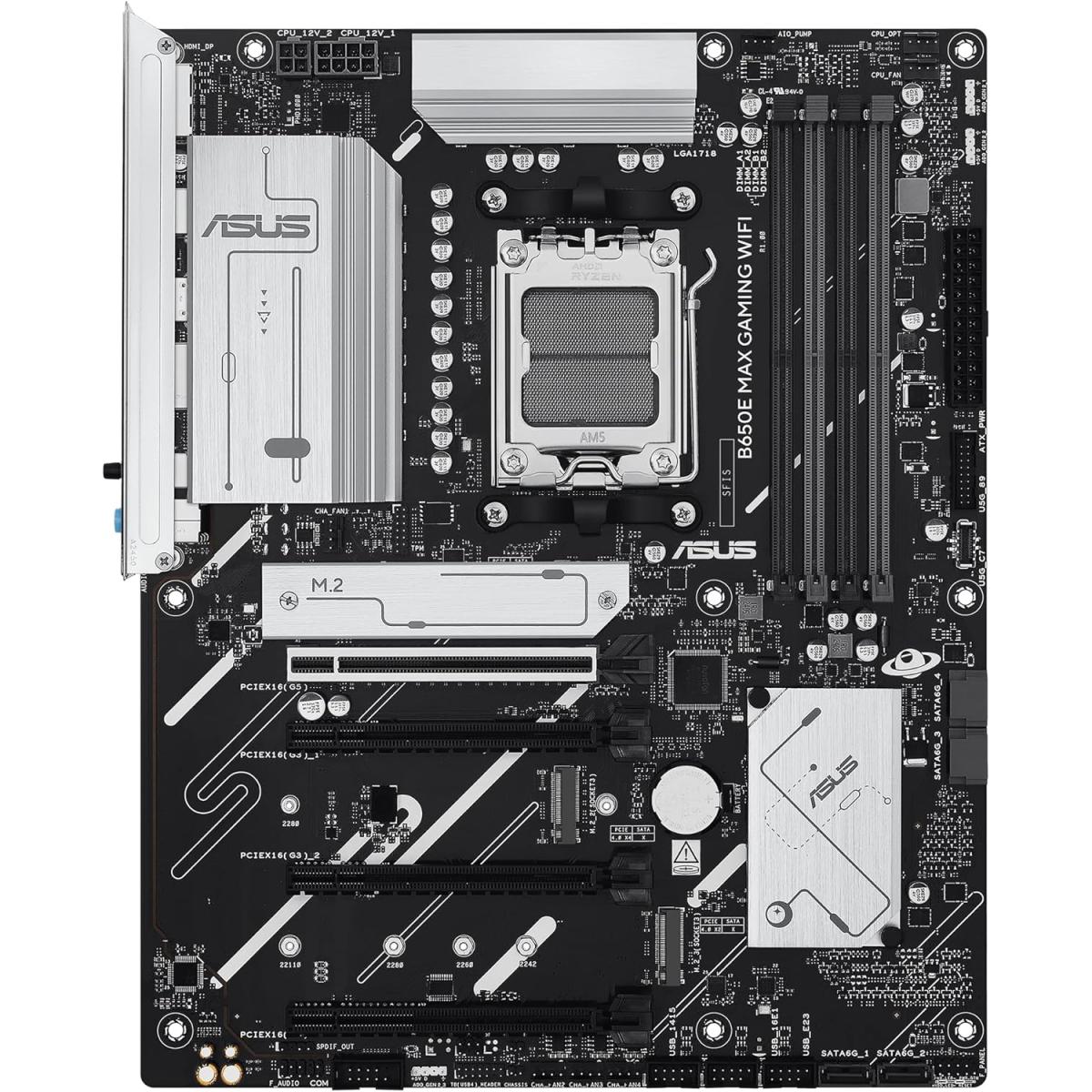 ASUS B650E MAX GAMING WIFI ATX AM5 Motherboard with Wi-Fi 6E & 2.5Gb Ethernet ASUS B650E MAX GAMING WIFI ATX AM5 Motherboard with Wi-Fi 6E & 2.5Gb Ethernet