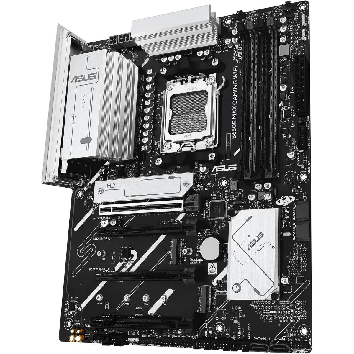 ASUS B650E MAX GAMING WIFI ATX AM5 Motherboard with Wi-Fi 6E & 2.5Gb Ethernet ASUS B650E MAX GAMING WIFI ATX AM5 Motherboard with Wi-Fi 6E & 2.5Gb Ethernet