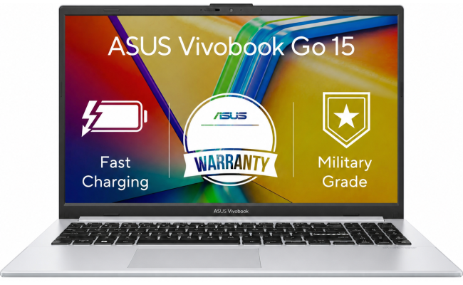 ASUS Vivobook 15 E1504GA (2024) 13th Gen Intel Core i3 8-Cores w/ Fast Charge & Windows 11 Pre-Installed - Cool Silver