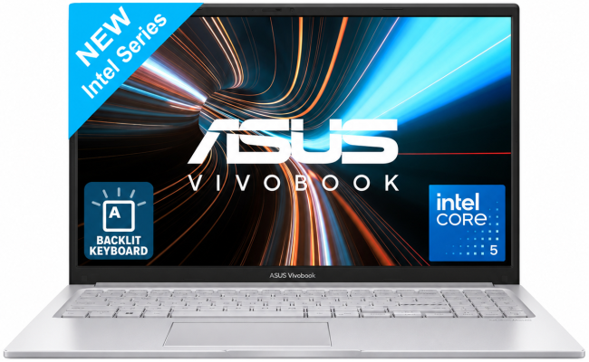 ASUS Vivobook 15 (2025) F1504 Intel Core 5 10-Cores Fast Charge Better Sound Military-Grade Standard & Backlit Keyboard , Cool Silver
