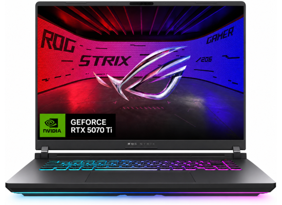 ASUS ROG Strix G16 (2025) G614FR NEW 9Gen AMD Ryzen™ 9 9955HX 16-Cores w/ Nvidia RTX 5070 TI 12GB DDR7 & 16" IPS 165Hz Display - Eclipse Gray