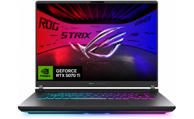 ASUS ROG Strix G16 (2025) G614FR NEW 9Gen AMD Ryzen™ 9 9955HX 16-Cores w/ Nvidia RTX 5070 TI 12GB DDR7 & 16" IPS 165Hz Display - Eclipse Gray