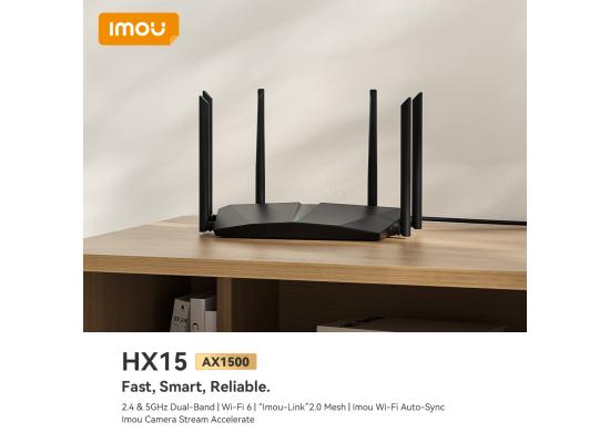IMOU HX15 AX1500 Gigabit Wi-Fi 6 Router - Black