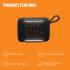 JBL Go 5 - Ultra-Portable Waterproof & Drop-Proof Speaker with JBL Legendary Sound & Ambient Edge Lighting, AirTouch Instant Stereo Pairing or Link Multiple Compatible Speakers via Auracast™ (Black)