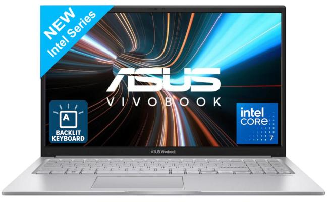 ASUS Vivobook 15 (2025) F1504 Intel Core 7 10-Cores Fast Charge Better Sound Military-Grade Standard & Backlit Keyboard , Cool Silver