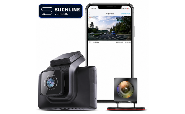 Hikvision AE-DC4328-K5 2-Channel 1440P + 1080P Dash Camera – BUCKLINE
