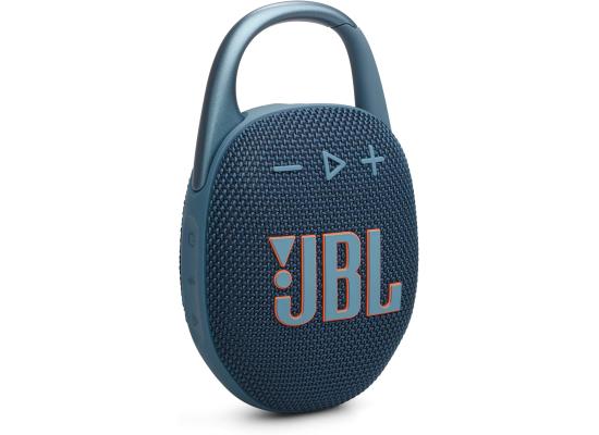 JBL Clip 5 - مكبر صوت بلوتوث محمول للغاية ومقاوم للماء والغبار، صوت Big Pro مع صوت جهير قوي، حلقة تسلق مدمجة، ما يصل إلى 12 ساعة من اللعب، مصنوع جزئيًا من مواد معاد تدويرها (أزرق)