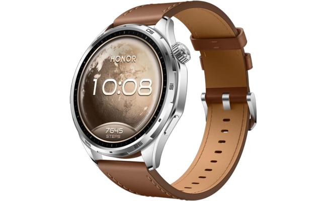 HONOR Watch 6 Smart Watch, 1.46" AMOLED 3000 nits Fitness Tracker, 35 Days Battery Life, 5ATM IP69 Water Resistant, Football & Badminton Sports Modes, All-day Health Monitoring (Brown)