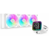 DeepCool LD360 Liquid Cooler 360mm 5th Gen Pump 3400 RPM AIO Real-time CPU Status Screen Anti-Leak ARGB Fans & Dual Gradient Halo Effect Mirror - White DeepCool LD360 Liquid Cooler 360mm 5th Gen Pump 3400 RPM AIO Real-time CPU Status Screen Anti-Leak ARGB Fans & Dual Gradient Halo Effect Mirror - White