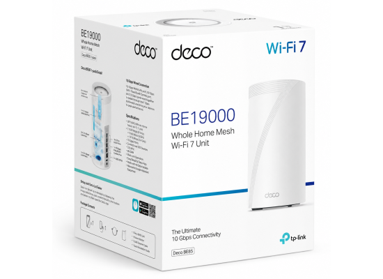 TP-Link Deco BE85 BE19000 Tri-Band Wi-Fi 7 Mesh System - 1 Pack EU V1
