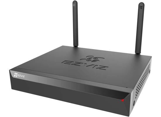 Ezviz X5S Network Video Recorder, 4x 3K Wireless/Wired IPC Access Capability, 2 Antenna, 100m Wireless Range, 2.4G Radio Frequency, Built-In SATA Port, 2x USB2.0 Interface, Black