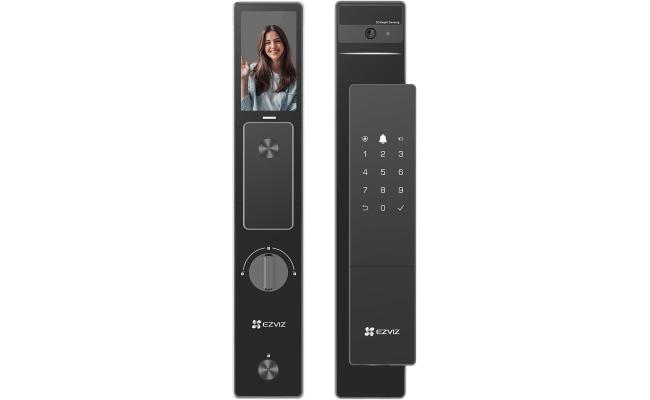 EZVIZ DL50FVS (6068) Smart Lock 8-in-1 Smart Door Lock, 3D Face Recognition Door Lock, Built-in 8GB storage, 2-meter Night Vision, Active Intercom, App Control