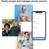 EZVIZ DL50FVS (6068) Smart Lock 8-in-1 Smart Door Lock, 3D Face Recognition Door Lock, Built-in 8GB storage, 2-meter Night Vision, Active Intercom, App Control