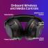 HyperX Cloud Flight 2 – Wireless Gaming Headset, Customizable RGB Lighting with Removable Earcup Plates, up to 100 Hours of Battery Life, 2.4GHz & Bluetooth, Multi-Platform Compatibility - White