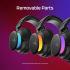 HyperX Cloud Flight 2 – Wireless Gaming Headset, Customizable RGB Lighting with Removable Earcup Plates, up to 100 Hours of Battery Life, 2.4GHz & Bluetooth, Multi-Platform Compatibility - White
