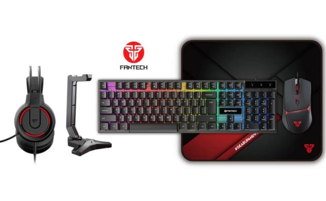 Fantech P51 5-in-1 Gaming Combo Set with Keyboard, Mouse, Headset, Mousepad & Headset Stand - Black Fantech P51 5-in-1 Gaming Combo Set with Keyboard, Mouse, Headset, Mousepad & Headset Stand - Black