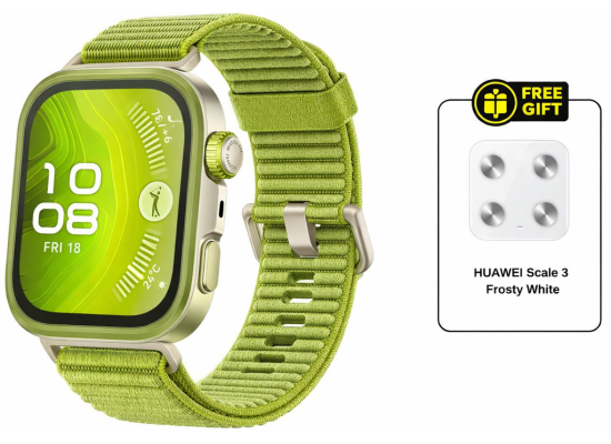 HUAWEI WATCH FIT 4 Pro Smart Watch, 1.82" Display, Sapphire Glass, GPS for Pro-Level Outdoor Sports, ECG, up to 10Day Battery Life, iOS & Android, Green + FREE HUAWEI Scale