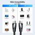 UGREEN 80401 HDMI 2.1 Cable, 1M, Resolution 8K/60Hz 4K/120Hz, Ultra High HD, Male to Male, HDR 10+, Dolby Vision, Bandwidth 48Gbps, Dynamic HDR, 3D video Black