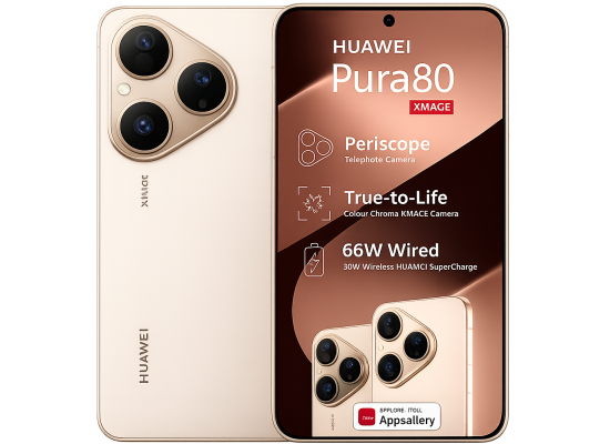 HUAWEI Pura 80 – 120Hz LTPO OLED Display, 50MP OIS Triple Camera, 12GB RAM, 256GB Storage, 5170mAh Battery , Frosted Gold