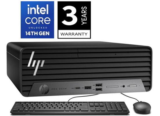 HP Pro SFF 400 G9 Compact Desktop PC 14Gen Intel Core i7 20-Cores Business Class w/ 3 Years Warranty - Black