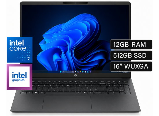 HP 200 G2i 16-inch Notebook PC Core 7 150U 12GB 512GB WUXGA Budget-Friendly Business-Ready - Iron Gray