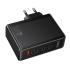 HOCO N85 Vigoroso 100W GaN 4-Port Fast Charger EU - Black HOCO N85 Vigoroso 100W GaN 4-Port Fast Charger EU - Black