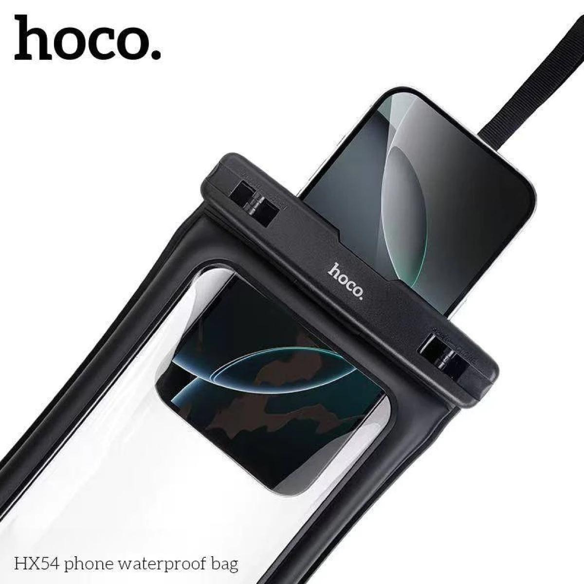 HOCO HX54 IPX8 Waterproof Phone Pouch with Anti-Sinking Airbag - Black HOCO HX54 IPX8 Waterproof Phone Pouch with Anti-Sinking Airbag - Black